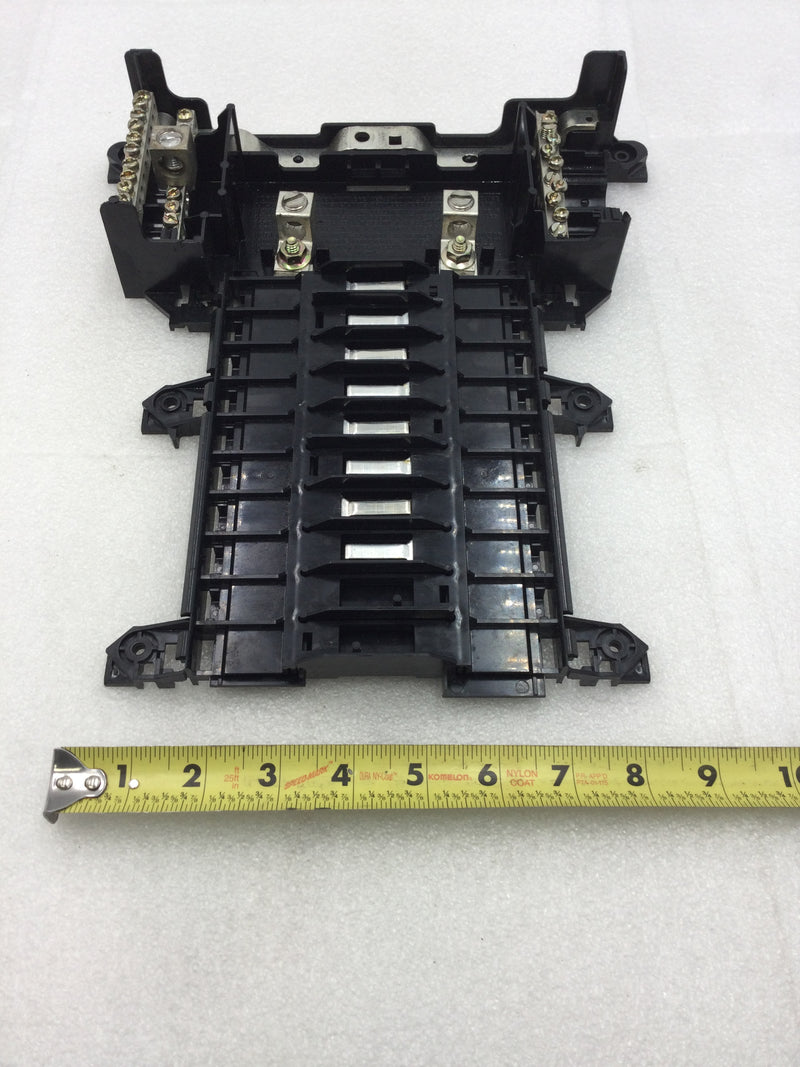 Square D QO116L125G 125 Amp 8 Space/16 Circuit 120/240 VAC Load Center Guts Only 9" X 11.5"