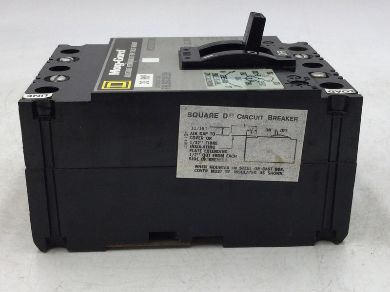 Square D FHL3603015M 30 Amp 3 Pole 600Vac Mag-Gard Circuit Breaker