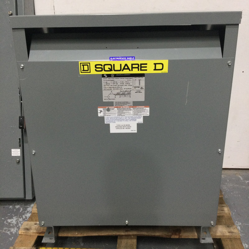 Square D 3 Phase General Purpose Transformer EE75T3HISNLP KVA 75 480 Delta 208Y