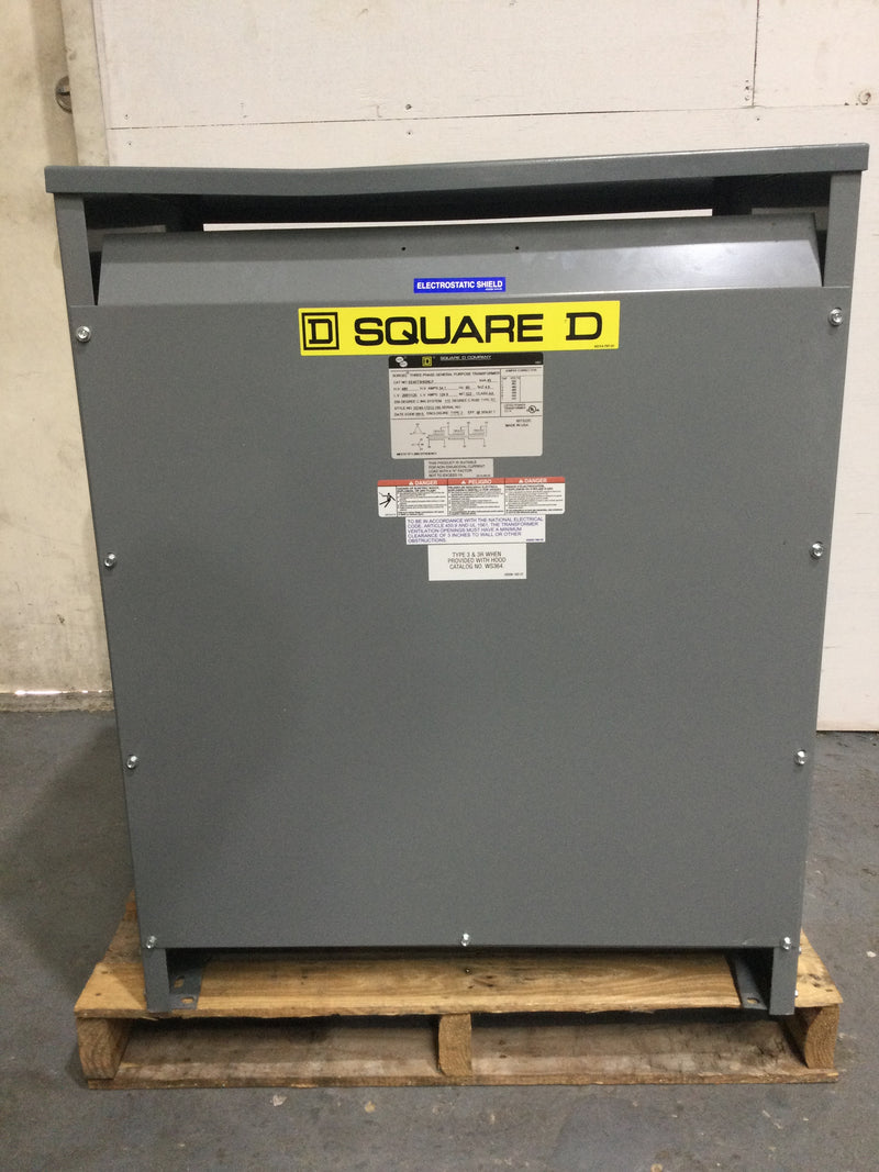 Square D 3 Phase General Purpose Transformer EE45T3HISNLP 45KVA 480HV