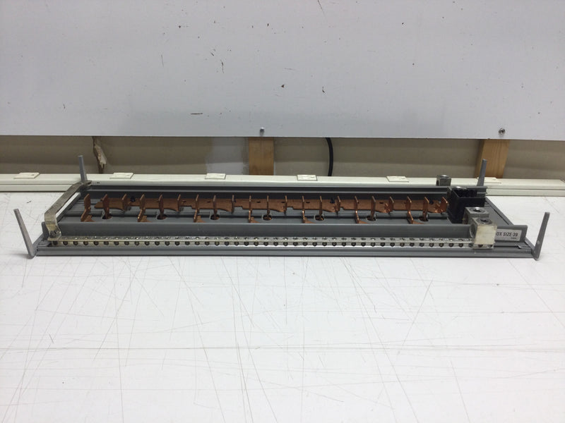 ITE/Siemens 3 Phase 200 Amp 21 Space/42 Circuit 120/240 VAC Copper Bus Guts Only 9" x 25"