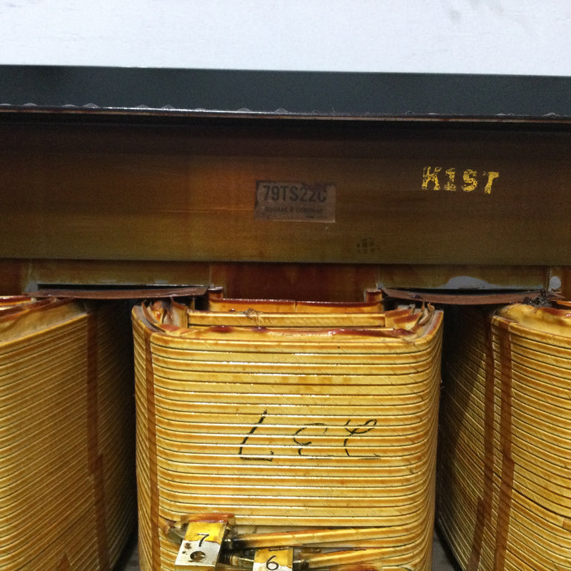 Square D 75T3H 75KVA 480 HV 208Y/120V 3 Phase 34349-17212-041 Insulated Transformer