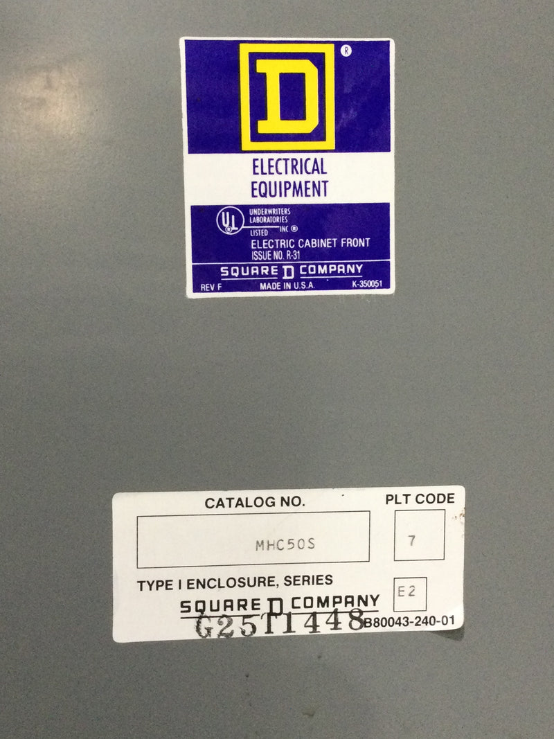 Square D NQOD442L225 225 Amps 208Y/120V 3 Phase 4 Wire Series E1 MHC50S 50" x 20" w/Q2L3200 Circuit Breaker