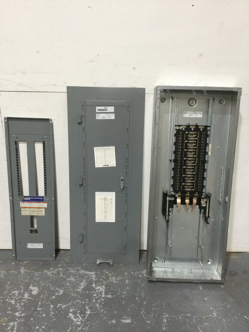 Square D NC50S with Square D NQ442L2C 225 Amp 240v 3 Phase 4 Wire Type 1 42 Space Panelboard Enclosure w/o Main Breaker 50" x 20"