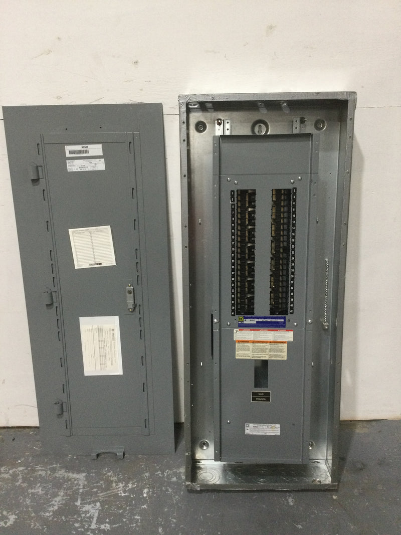 Square D NC50S with Square D NQ442L2C 225 Amp 240v 3 Phase 4 Wire Type 1 42 Space Panelboard Enclosure w/o Main Breaker 50" x 20"