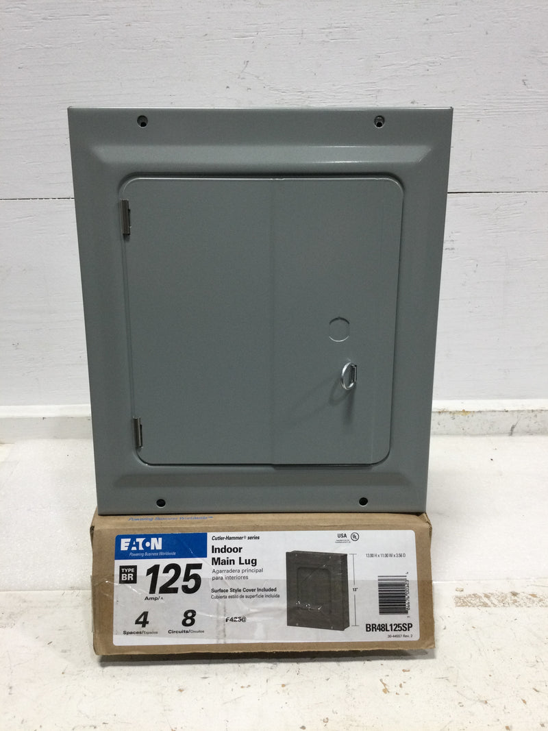 Eaton Cutler Hammer BR48L125SP 125 Amp 4 Space 8 circuit Indoor Main Lug