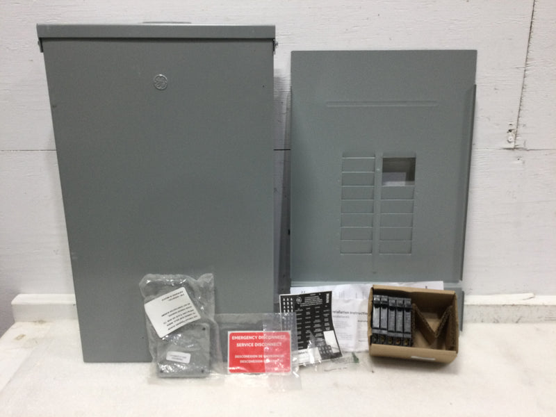 GE TM1212RCUBK1 125 Amp 12/24 Space 120/240v Load Center Outdoor Value Pack