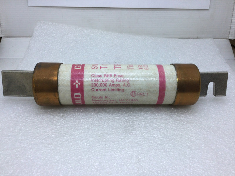 Gould/Shawmut Tri-Onic TRS125R 125 Amp 600V or Less Time Delay Fuse Class RK5 Current Limiting