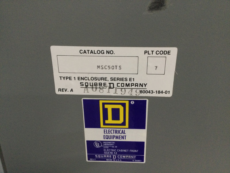 Square D NQOB-05880-607 150 Amp 120/208V 3 Phase 4 Wire 42 Space NQOB Panelboard