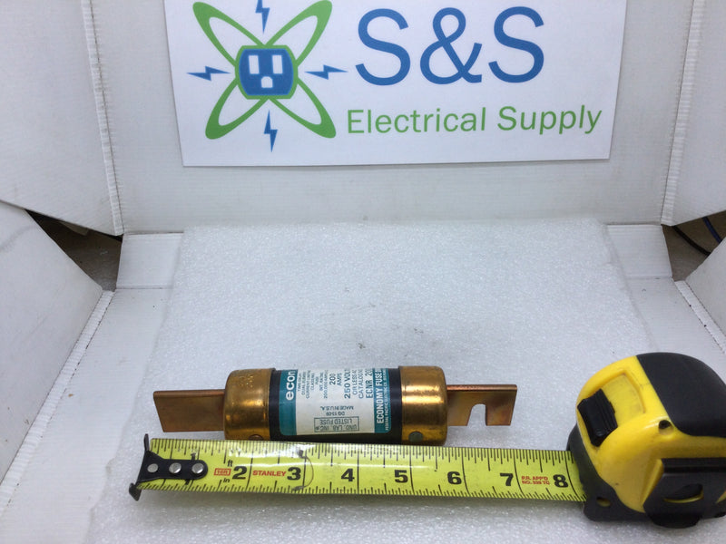 Economy/Econ ECNR200 200 Amp 250V or Less Dual Element Time delay Fuse Current Limiting Class RK5