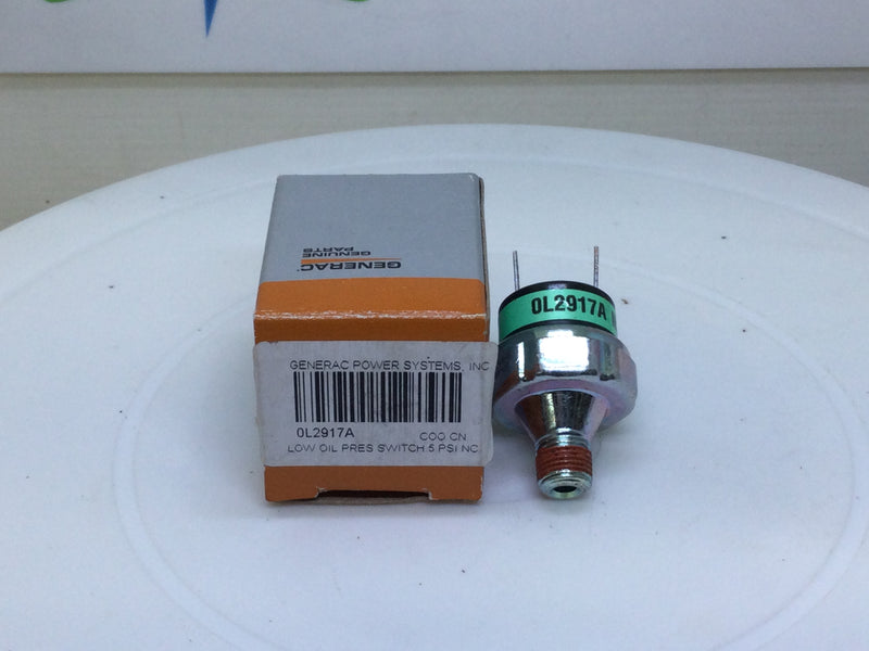 Generac 0L2917A Low Oil Pressure Switch 5 PSI NC