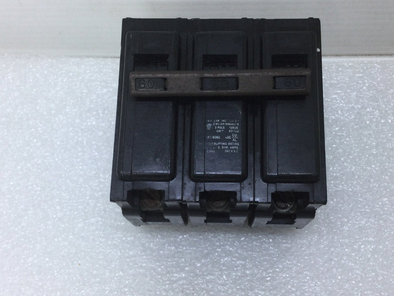 ITE QP3-B060 3 Pole 60 Amp Circuit Breaker Q360