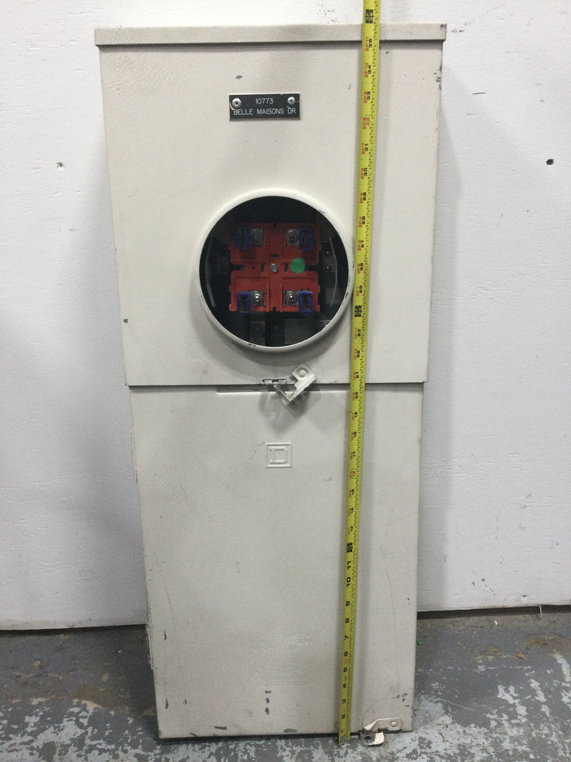 Square D Meter Main RC816F200C 200 Amp 120/240V 1 Phase 3 Wire Type 3R 8 Space 16 Circuit