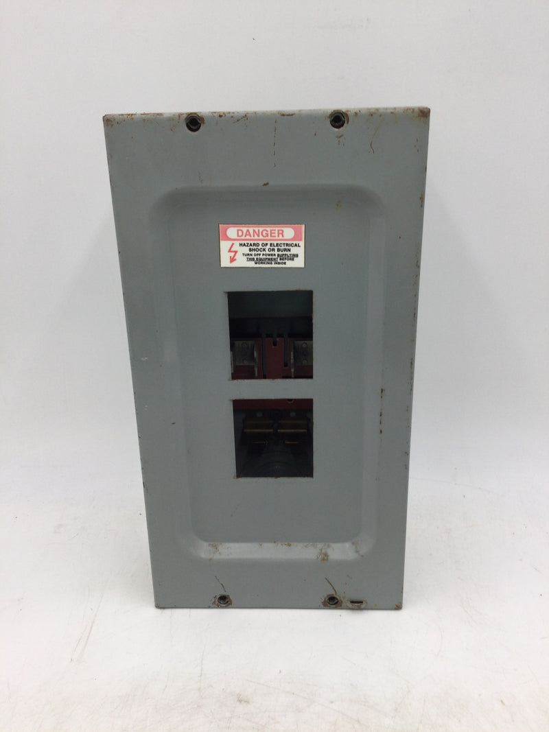 ITE EQ4S&F 4 Space Load Center 120/240 VAC 100 Amps 3 Wire 8" x 13"