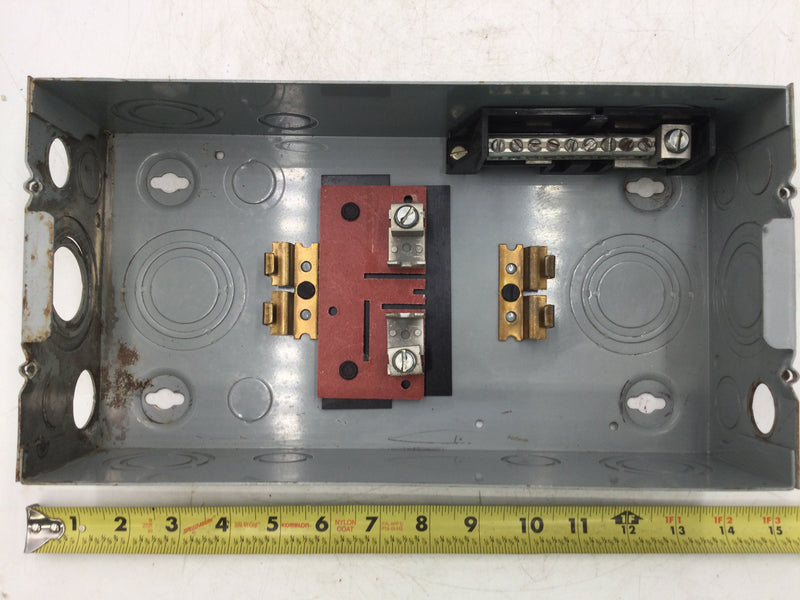 ITE EQ4S&F 4 Space Load Center 120/240 VAC 100 Amps 3 Wire 8" x 13"