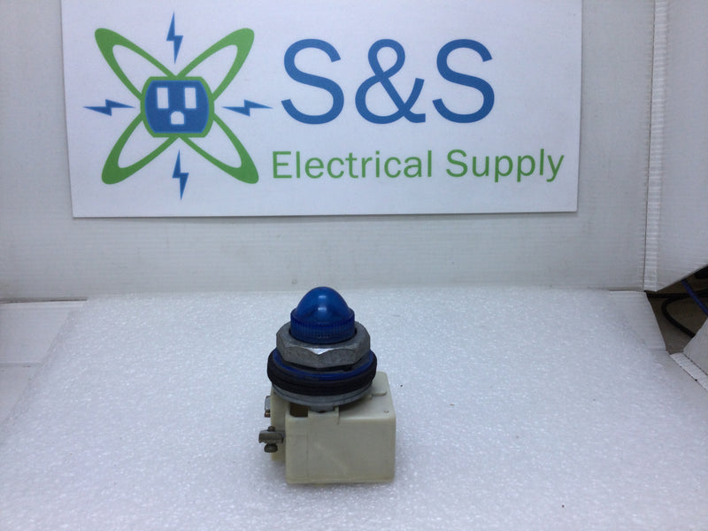 Square D KM-35 Blue Pilot Light Lamp GE 757 Class 9001 Series G 24-28V AC/DC