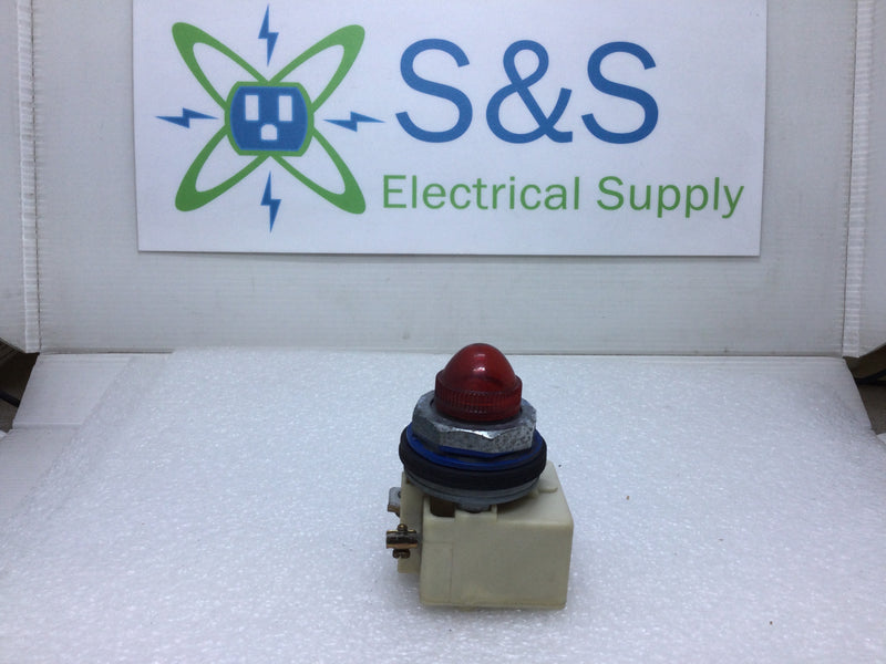 Square D KM-35 Red Pilot Light Module Class 9001 Series G 24-28V AC/DC