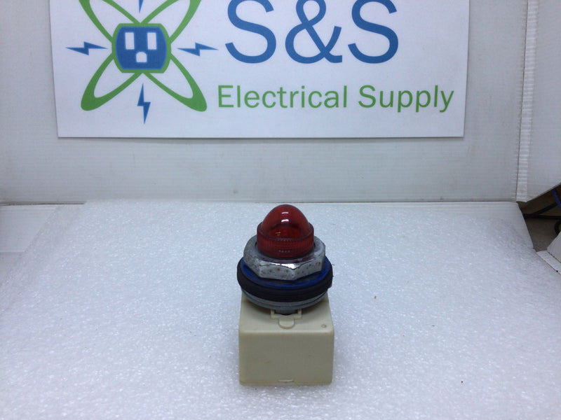 Square D KM-35 Red Pilot Light Module Class 9001 Series G 24-28V AC/DC