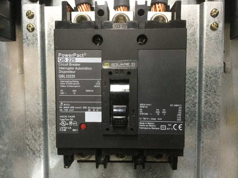 Square D NC50S with Square D NQ442L2C 225 Amp 240v 3 Phase 4 Wire Type 1 42 Space Panelboard Enclosure w/Main Breaker 50" x 20"