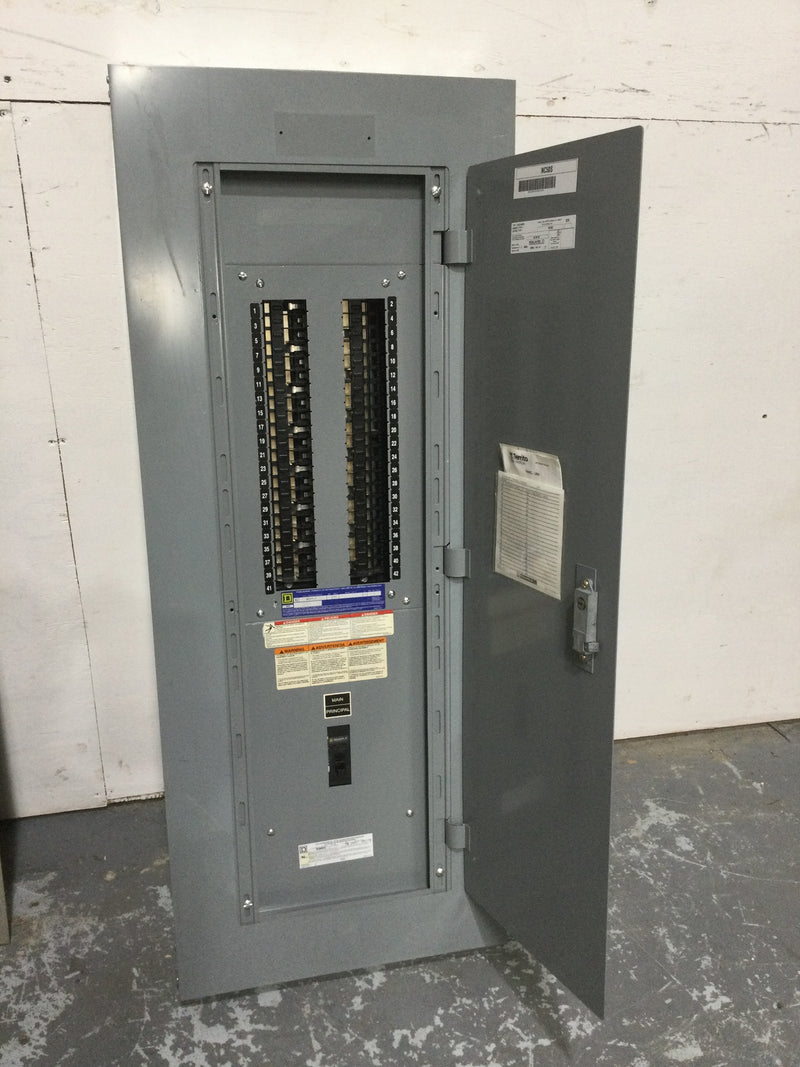 Square D NC50S with Square D NQ442L2C 225 Amp 240v 3 Phase 4 Wire Type 1 42 Space Panelboard Enclosure w/Main Breaker 50" x 20"