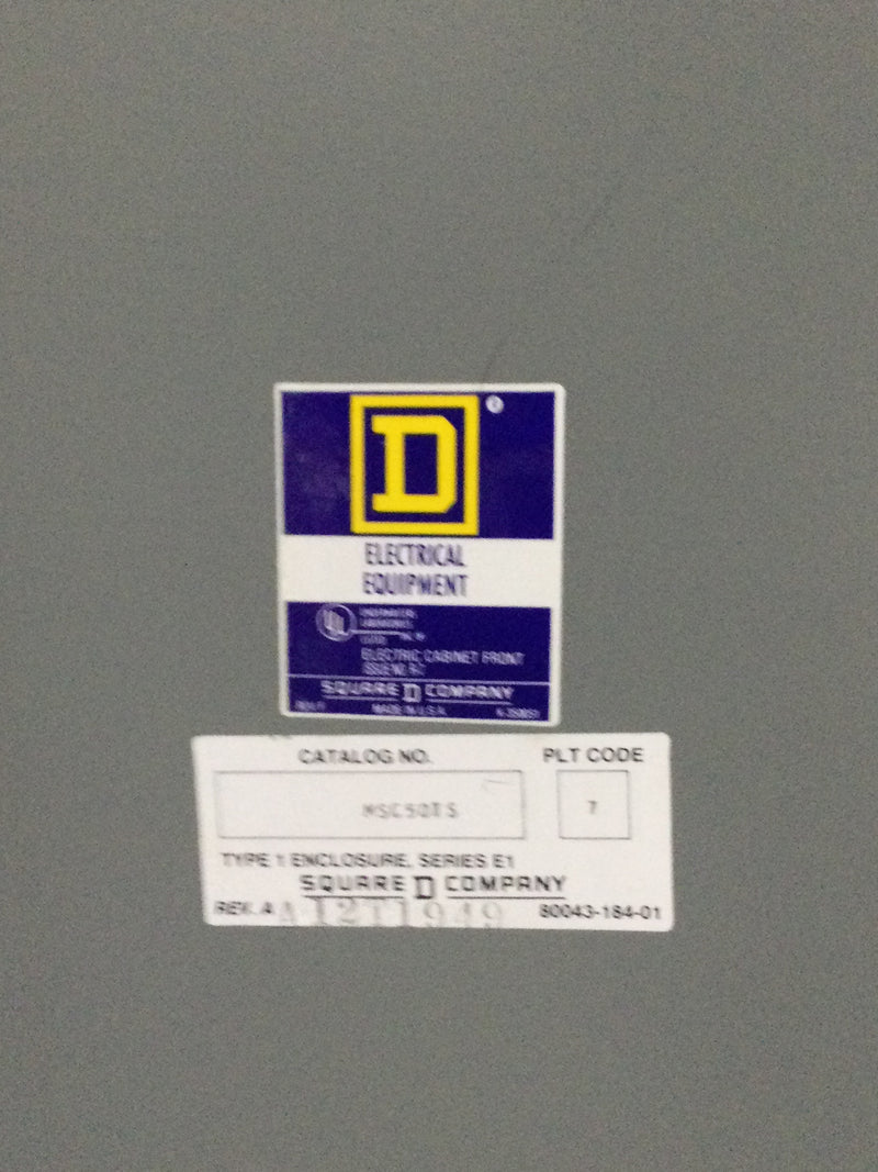 Square D NQOB-05880-607 150 Amp 120/208V 3 Phase 4 Wire 42 Space NQOB Panelboard