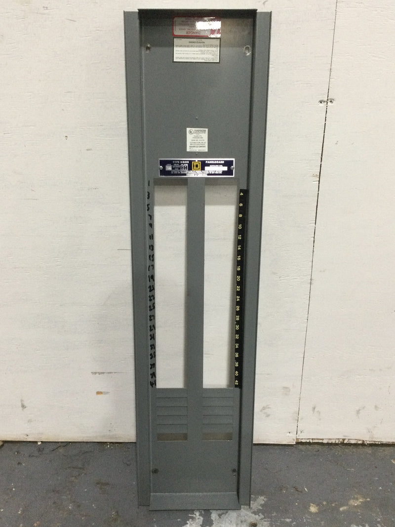 Square D NQOB-04398-628 100 Amp 120/240V Dead Front Only 34 3/4" x 8 3/4"