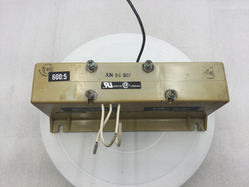 Eaton 3P10 600:5 A. Current Transformer 600V