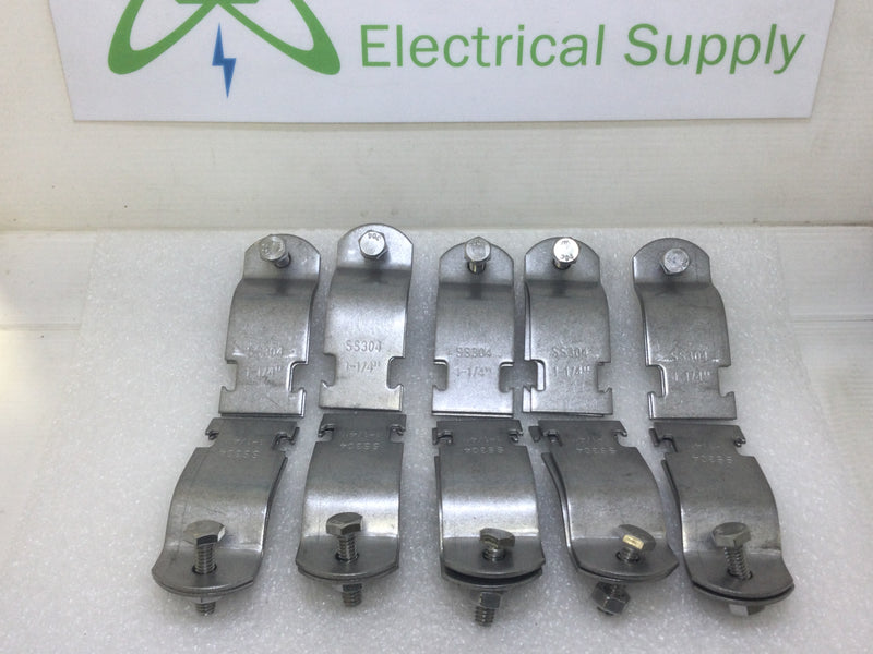 1 1/4" Strut Clamp Stainless Steel