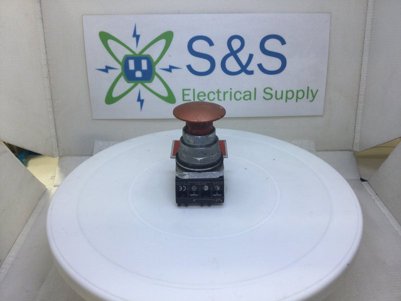 Siemens 52PA2A2 Pushbutton w/ 2 X 52BAJ Contact Blocks