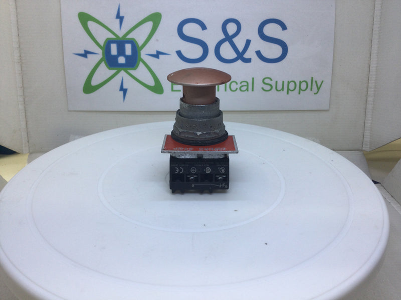 Siemens 52PA2A2 Pushbutton w/ 2 X 52BAJ Contact Blocks