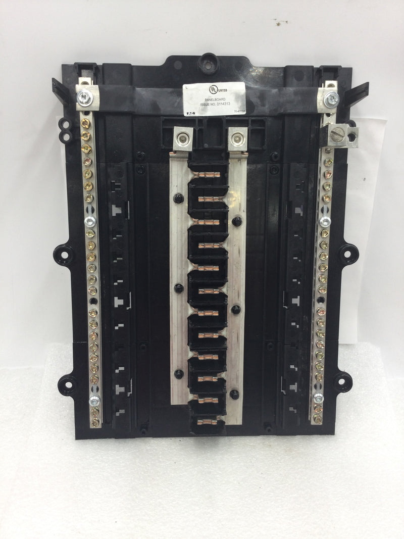 Eaton/Cutler-Hammer CH Series 12 Space/24 Circuit 125 Amp 120/240 VAC Load Center Guts Only 9" X 13"