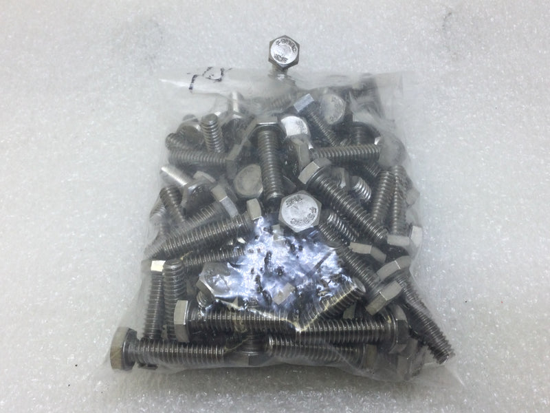 1/4" x 1" Hex Nut Stainless Steel