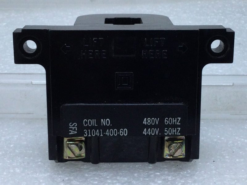 Square D 31041-400-60 Magnetic Coil Size 00-1 440/480V 50/60Hz