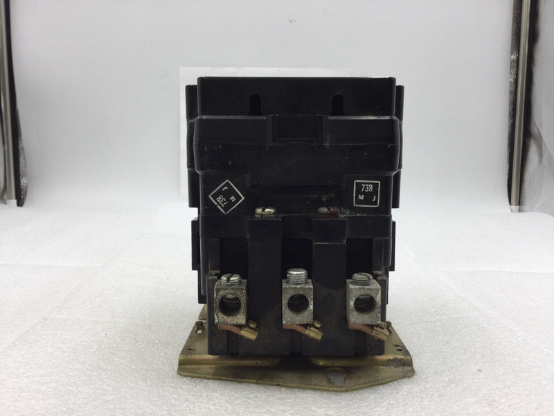 Square D 8903SQG2 Lighting Contactor 100 Amp 3 Pole 277-600 VAC with 120 VAC Coil