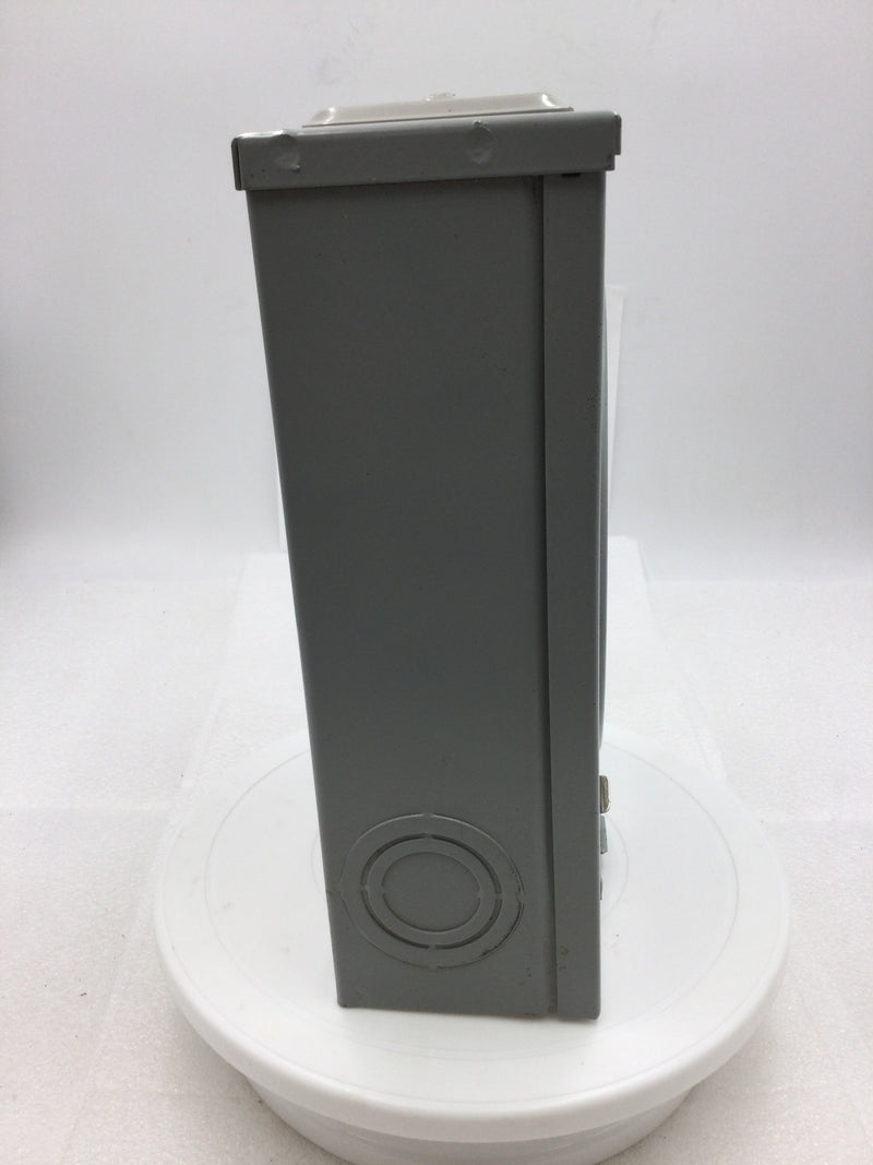 Murray RJ103AXF 125 Amp 1 Phase 3 Wire 4 Jaw 600v Nema 3R Type UAT1 Meter Enclosure