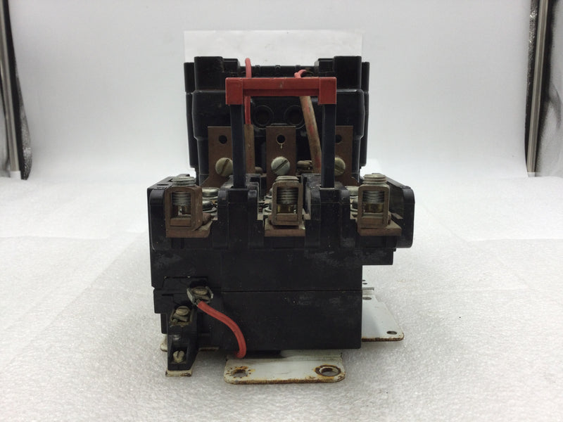 Square D 8536SEG1 Motor Starter NEMA Size 3 200-575 VAC 25-50 HP with 240 VAC Coil