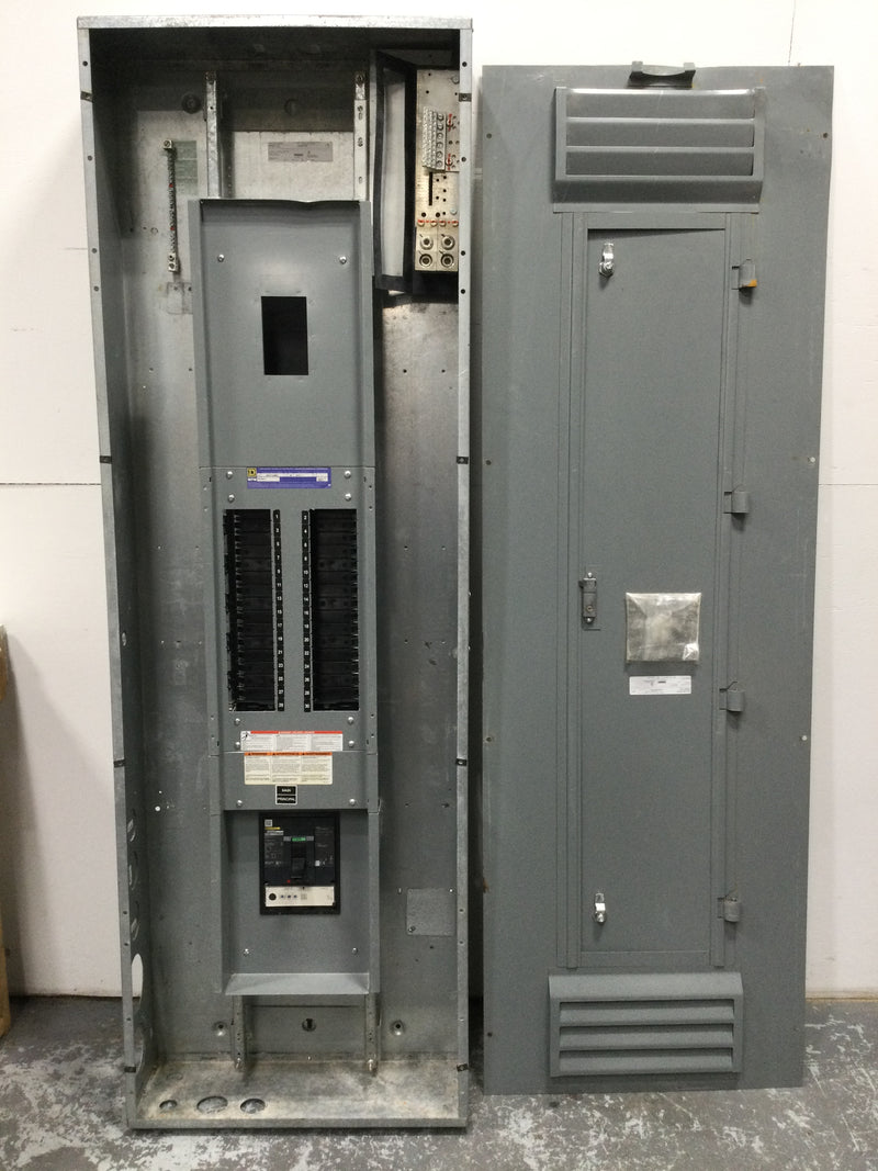 Square D NF 29437197360090001 600 Amp Panel 480/277 3 PH 4 W 30 Space with Main Breaker and 400 Amp Subfeed