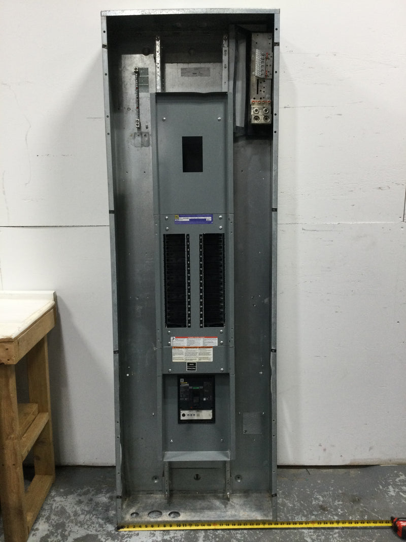 Square D NF 29437197360090001 600 Amp Panel 480/277 3 PH 4 W 30 Space with Main Breaker and 400 Amp Subfeed