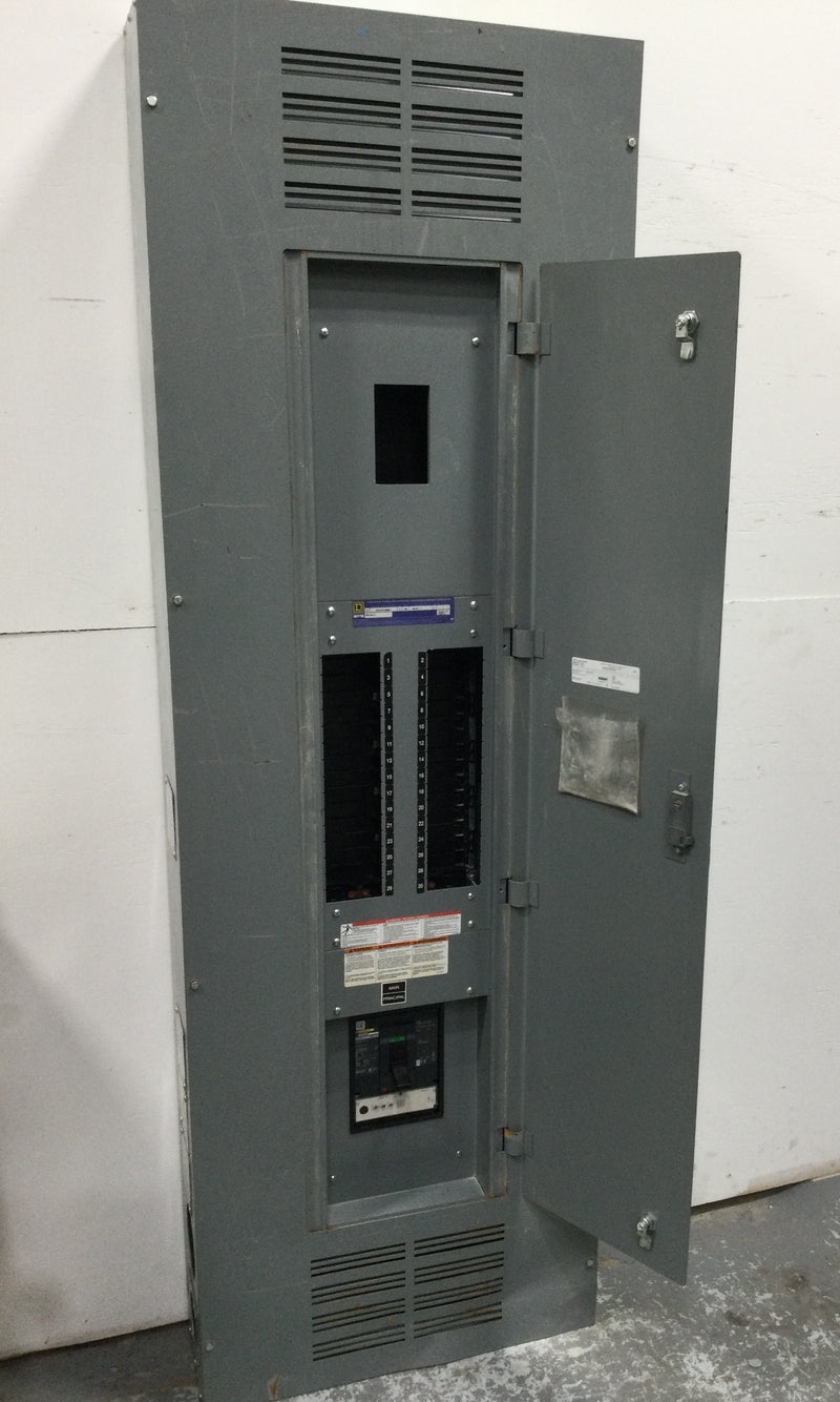 Square D NF 29437197360090001 600 Amp Panel 480/277 3 PH 4 W 30 Space with Main Breaker and 400 Amp Subfeed