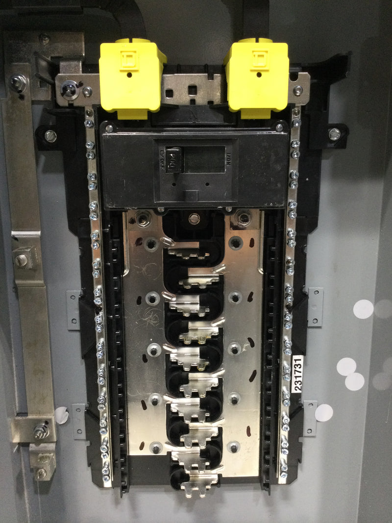 Square D Schneider Electric SC2040M200PS All in one, CSED, ringed socket, 200A, surface mount, 20 spaces, 40 circuits, 22kA SCCR, no bypass, solar ready