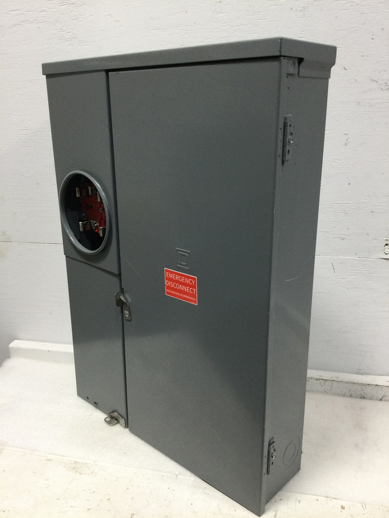 Square D Schneider Electric SC2040M200PS All in one, CSED, ringed socket, 200A, surface mount, 20 spaces, 40 circuits, 22kA SCCR, no bypass, solar ready