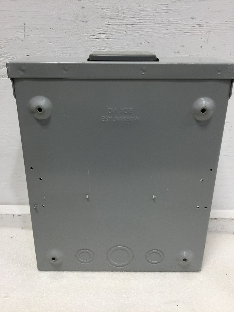 Siemens W0816ML1125CU Single Phase 125A 120/240VAC Nema3R 16 Circuit MLO Load Center