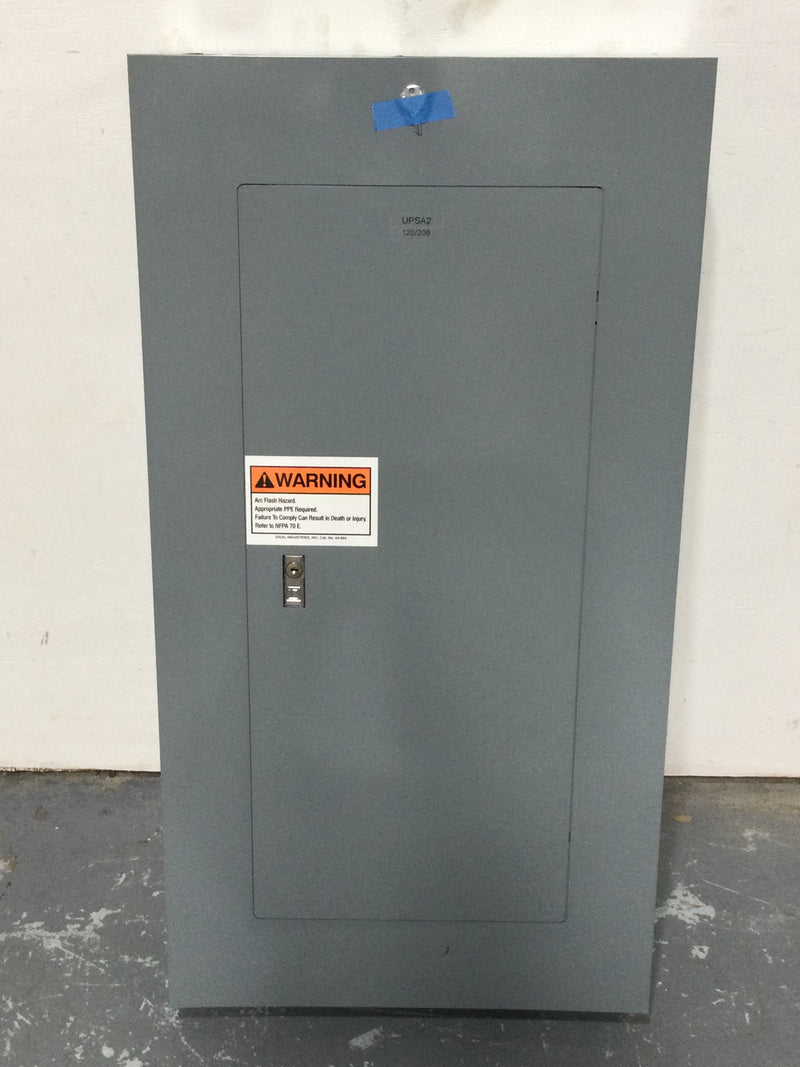 Square D NC38S with NQ442L2C 225 Amp 240v 3 Phase 4 Wire Type 1 42 Space Panelboard Enclosure 38" x 20"