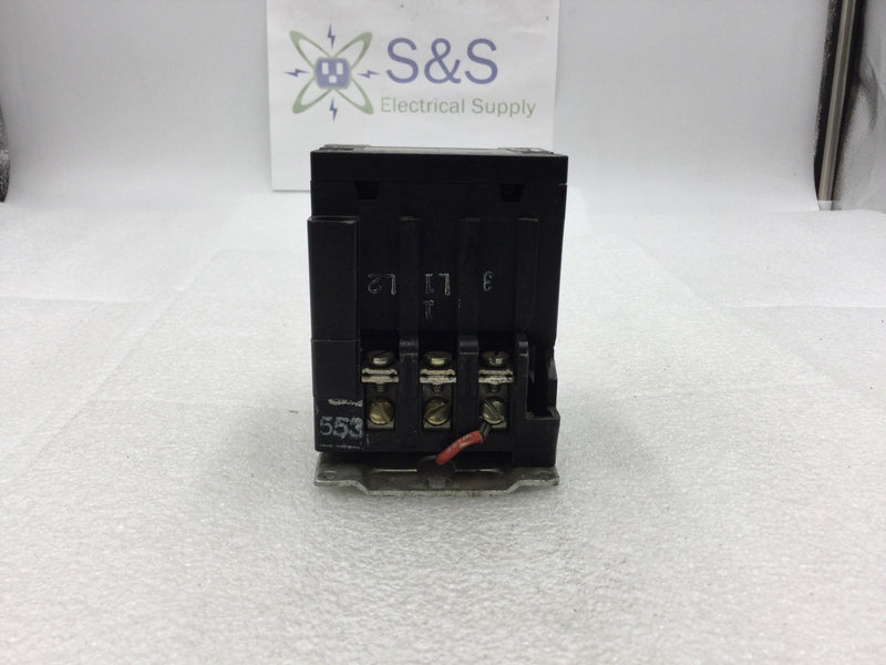 Square D 8502SBG1 Nema Size 0 Starter/Contactor 2 Pole 115/230 VAC 1-2 HP with 24 VAC Coil and without Overload Relay