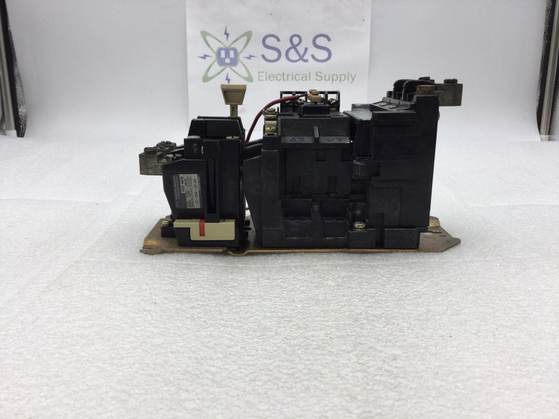 Allen Bradley 509-COD Size 2 Motor Starter/Contactor 45 Amp 3 Pole 115-575 VAC 3-25 HP with 120 VAC Coil and Thermal Overload Relay