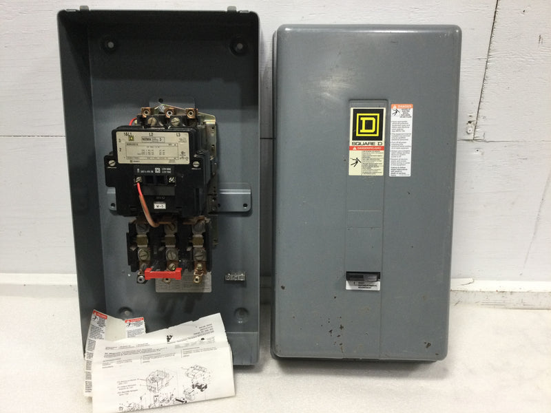 Square D 8536SE01S 90 Amp 600VAC Series A Motor Starter