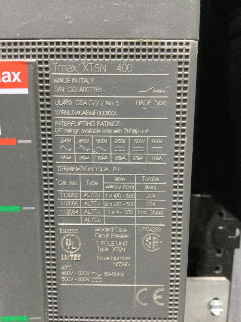 GE AEF3244KBX Industrial Solutions ReliaGear Lighting Panelboard 400 Amp, 208/120V, 3P/4WA 24 Space Panelboard