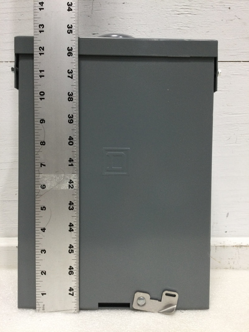 Square D QO612L100RBP QO Load center, 1 phase, 6 spaces, 12 circuits, 100A fixed main lugs, NEMA3R