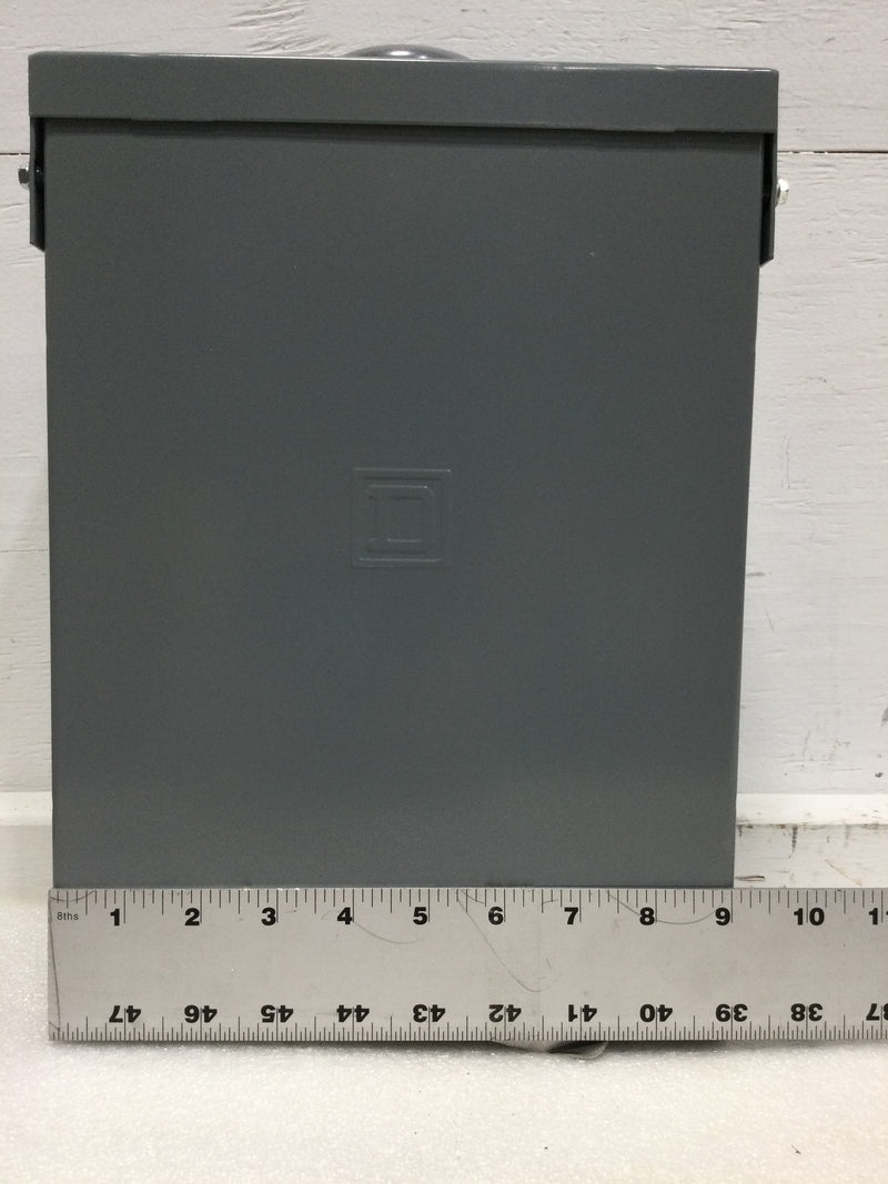 Square D QO612L100RBP QO Load center, 1 phase, 6 spaces, 12 circuits, 100A fixed main lugs, NEMA3R