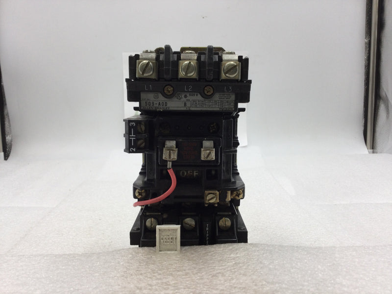 Allen-Bradley 509-AOD Starter Nema Size 0 3 Phase 18 Amp 600 VAC with Overload Relay with